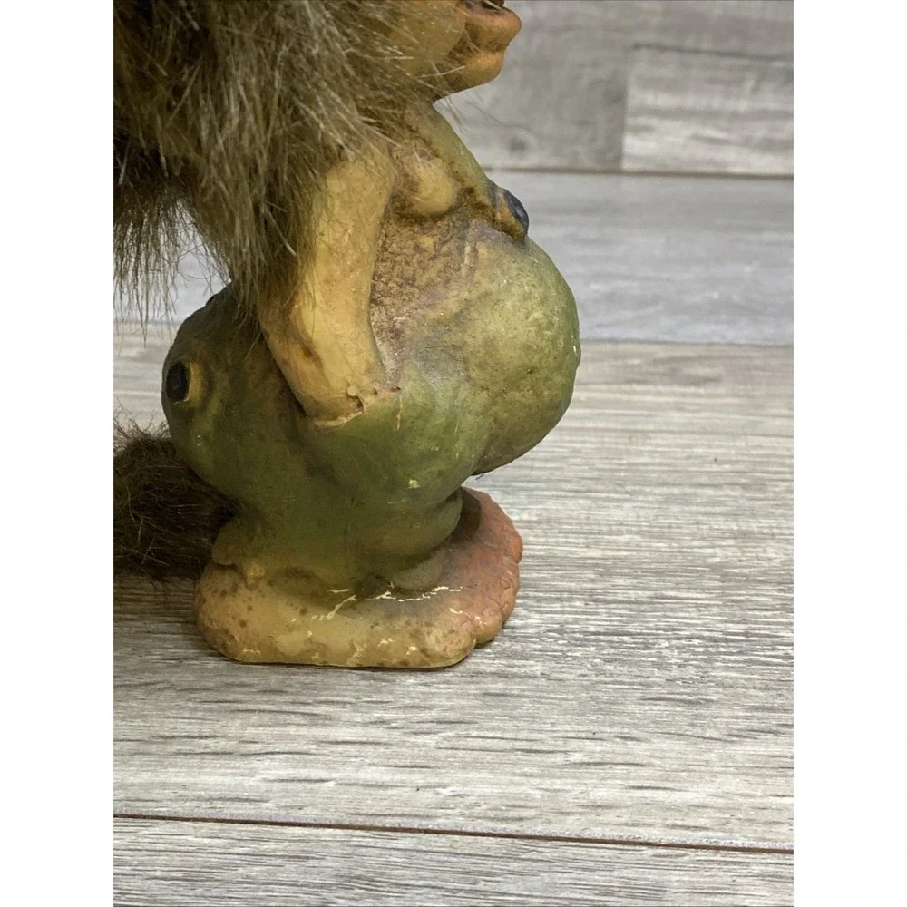 VTG Nyform Troll Boy Hands in Pockets Norwegian Folklore Collectible Brown‎ Hair